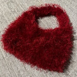 Fuzzy Red Handbag